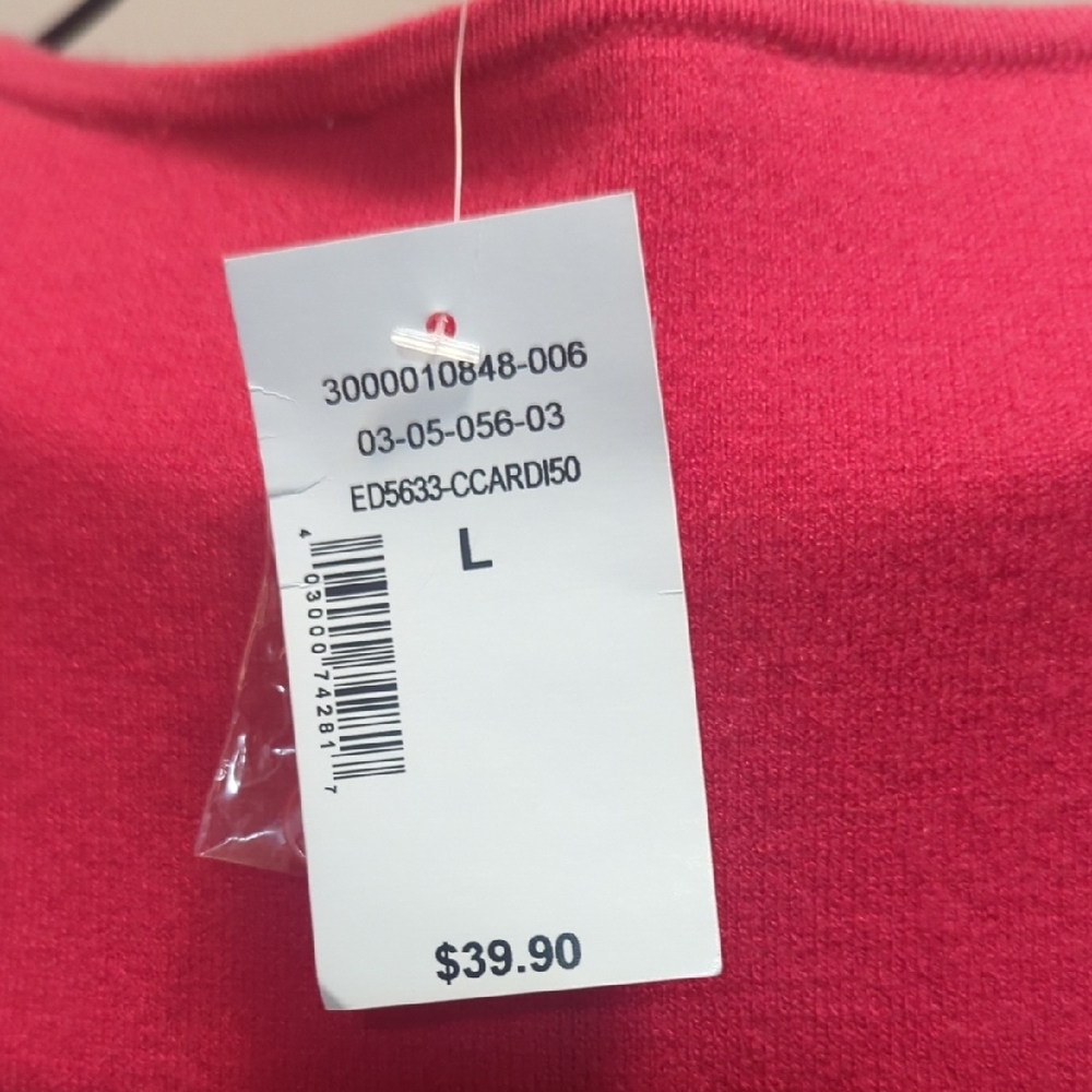 Vibrant Red Knit Sweater - Picture 4 of 6